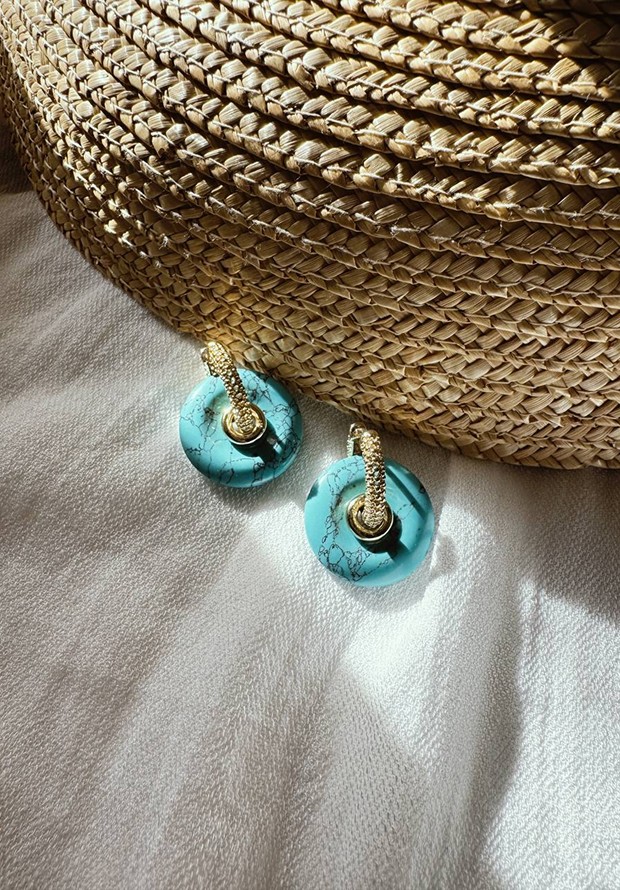 Серьги Turquoise Orbit